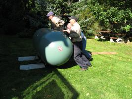 Propane tank installation 2010